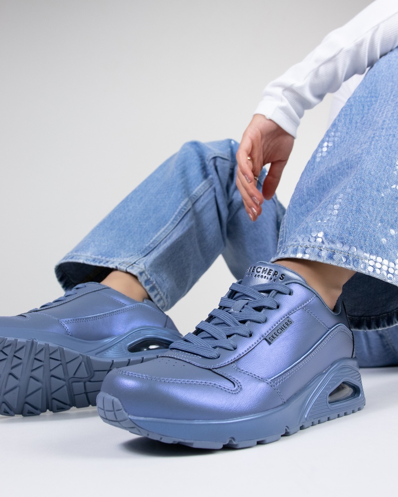 Skechers Uno Galactic Gal Lage sneakers  - blauw
