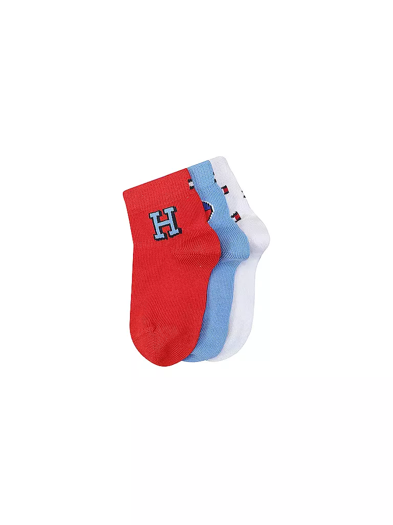 TOMMY HILFIGER Baby Socken 3er Pkg. tommy original rot