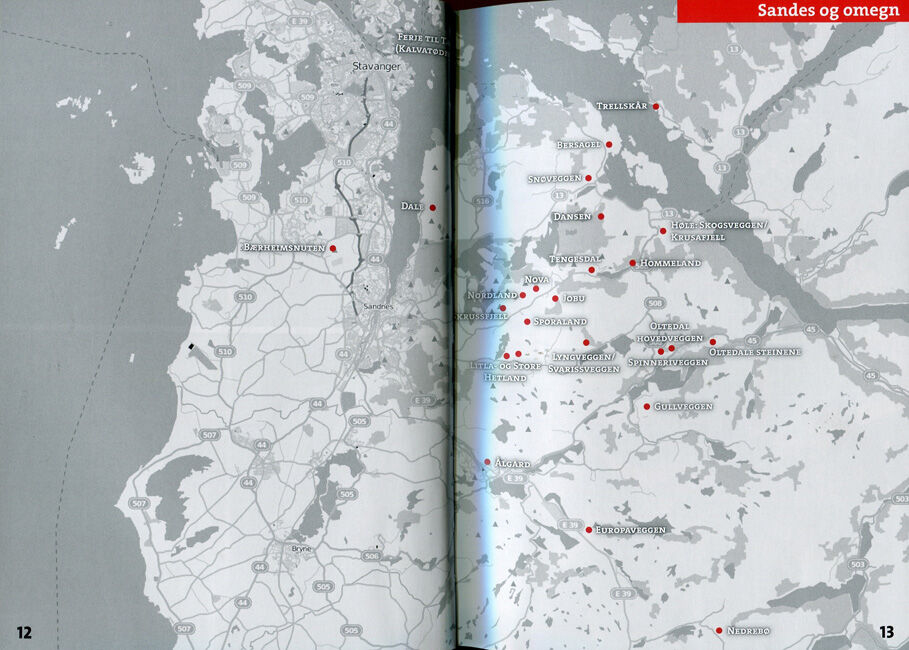 Topo Guide Klippeklatring i Rogaland