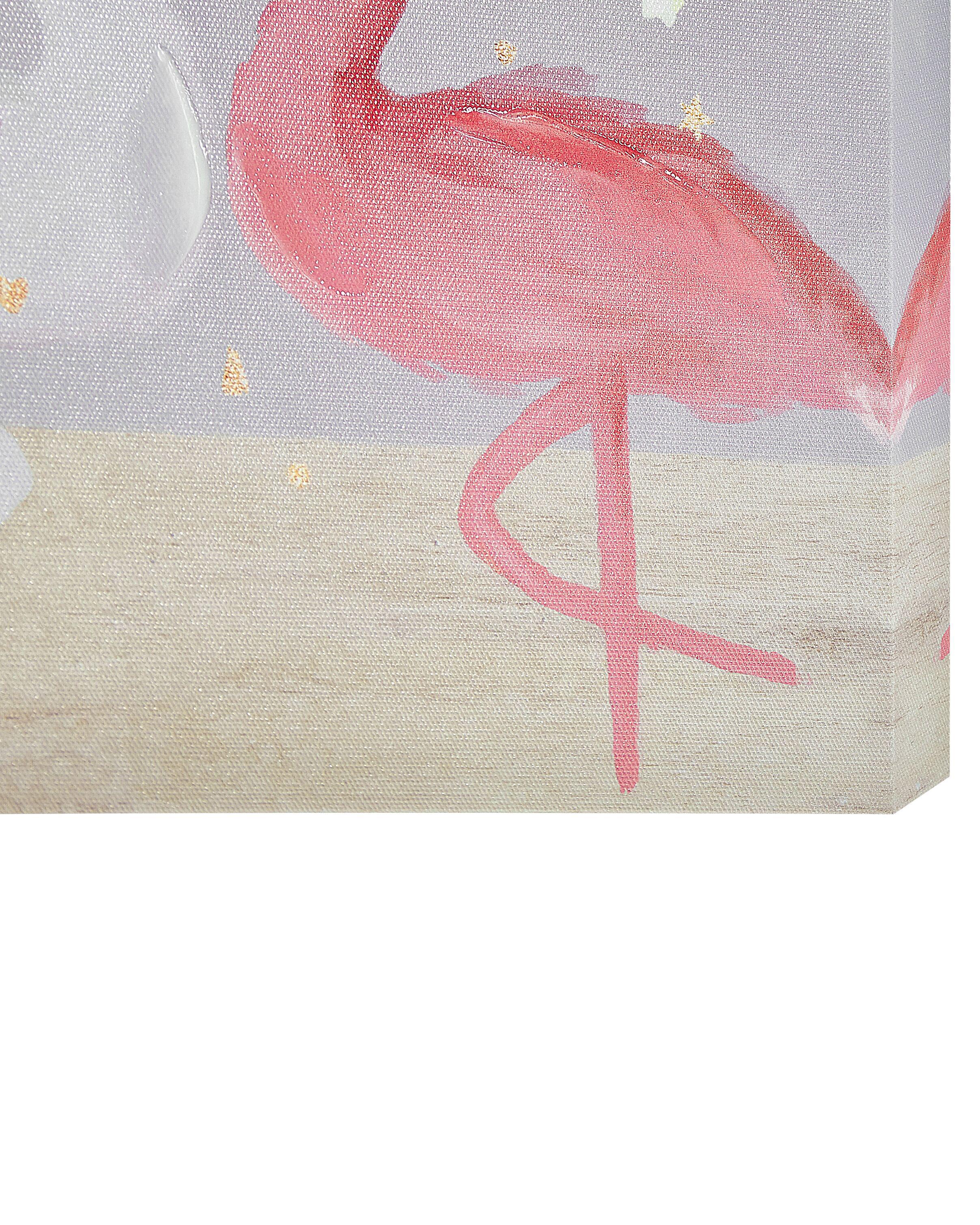Set van 3 canvassen TIMIA Dieren motief 30 x 30 cm Grijs