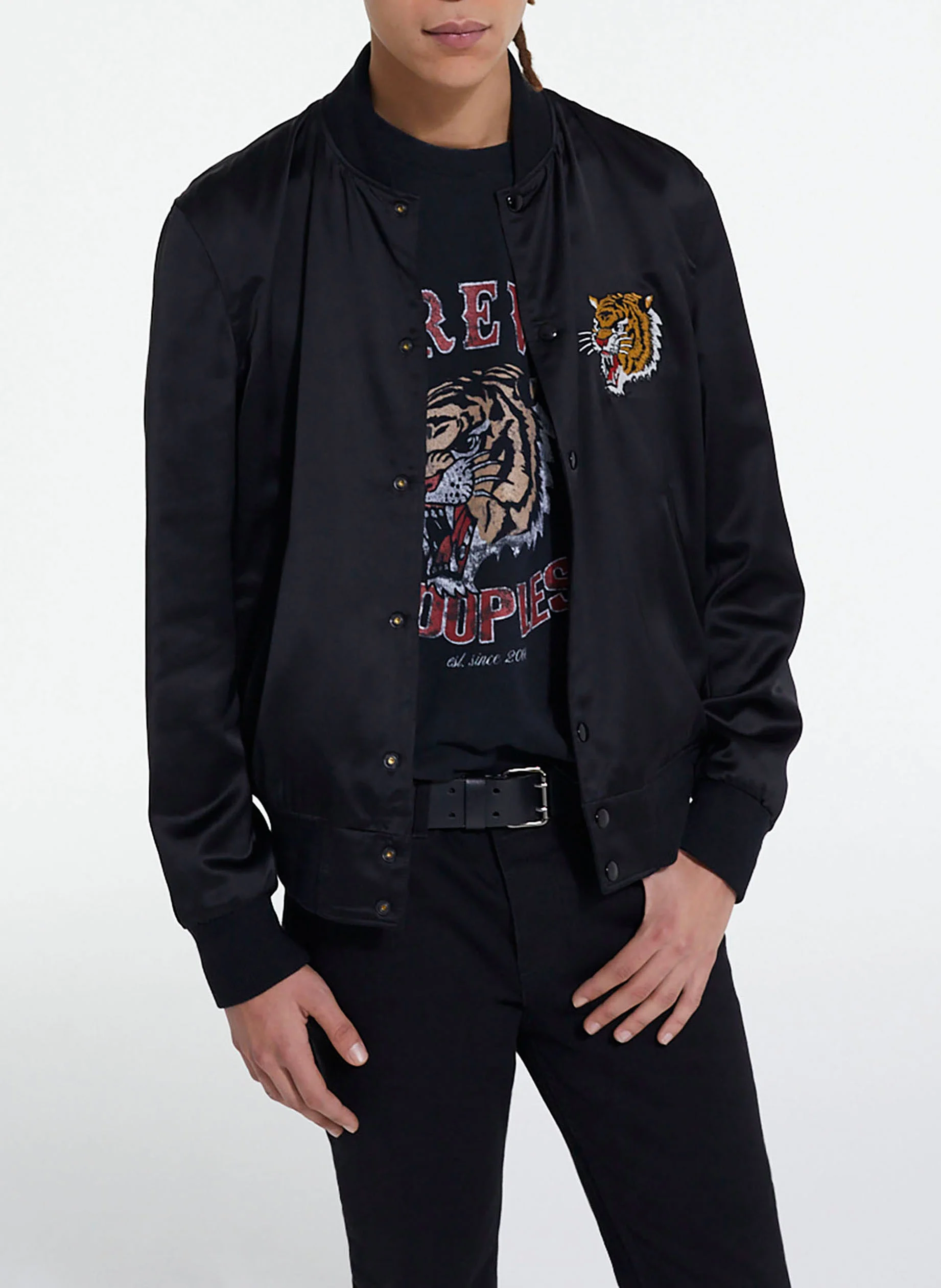 Blouson teddy réversible | Noir