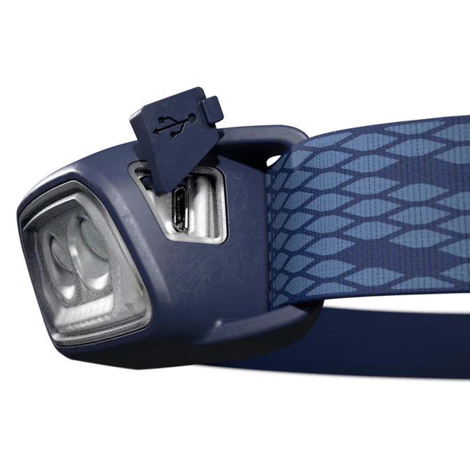Decathlon Forclaz - Lanterna de Cabeça para Caminhada Forclaz Trek 100 Recarregável com 200 Lúmens e Alimentação USB