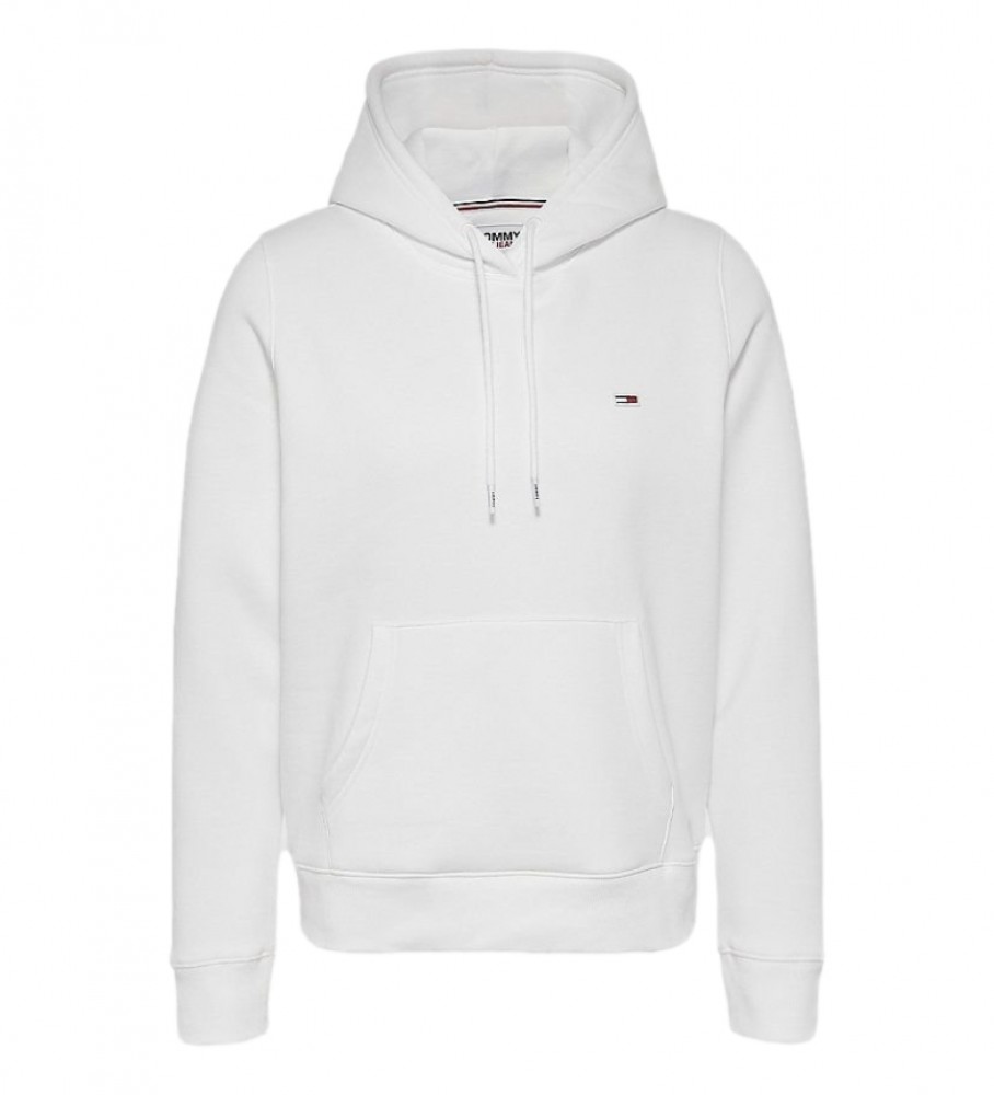 Moletom Tommy Jeans Regular Fleece, Branco