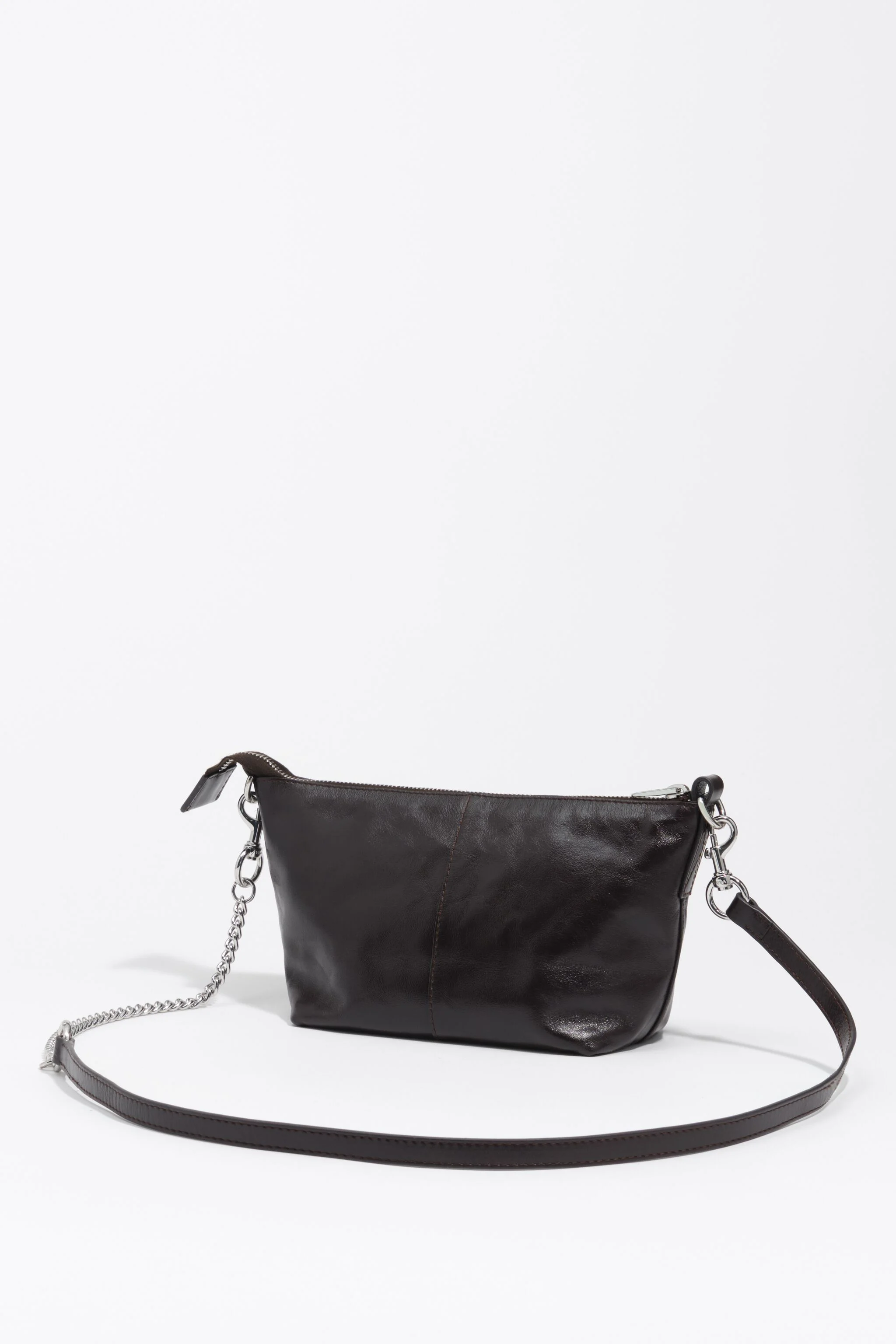 Bolsa pequena Madrid em couro cor bordô