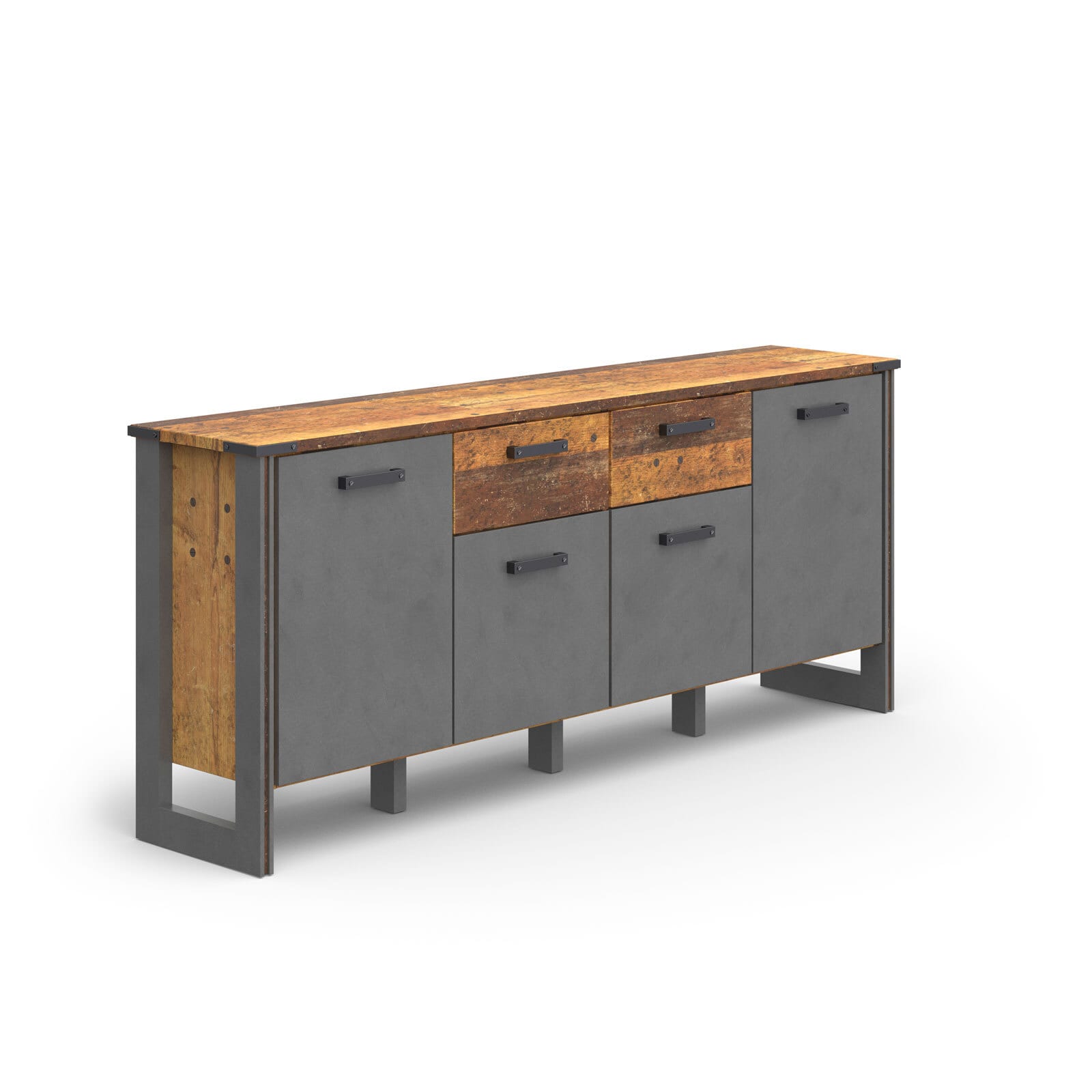 Sideboard Prime Grau/Braun 207 x 88 x 42 cm