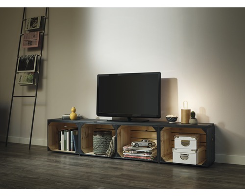 Buildify houten fruitkist, middelgroot, onbehandeld, 44x28x33 cm