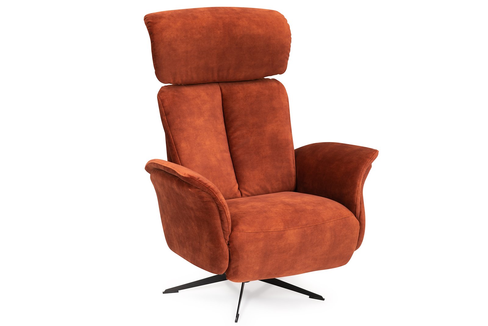 Sublim Lenestol Manuell hvilefunksjon. Medium størrelse, i tekstil Adore 3156 Cooper. Sort orion sokkel.