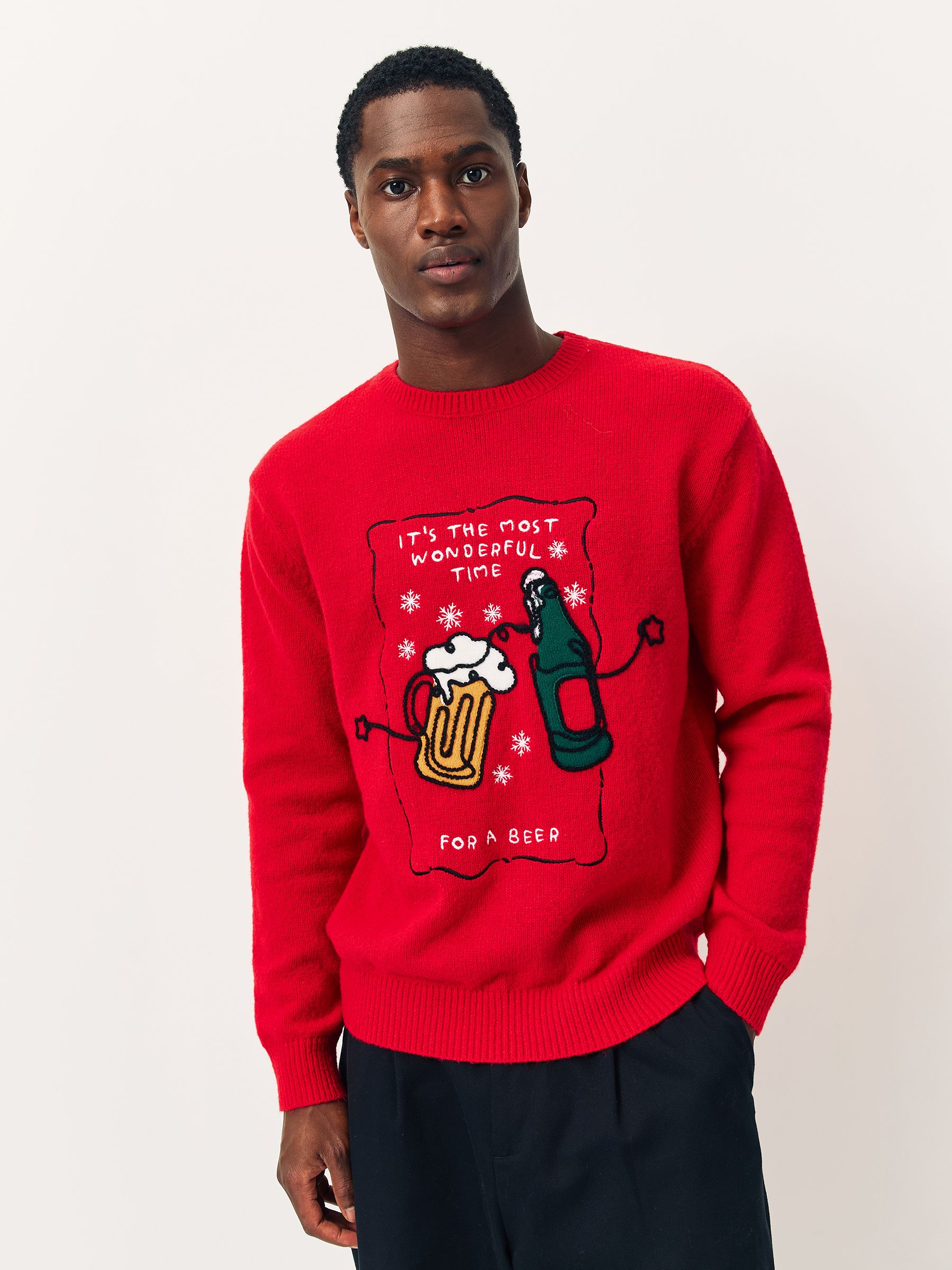 Lipsy Christmas Crew Neck Season Slogan Family Knitted Jumper