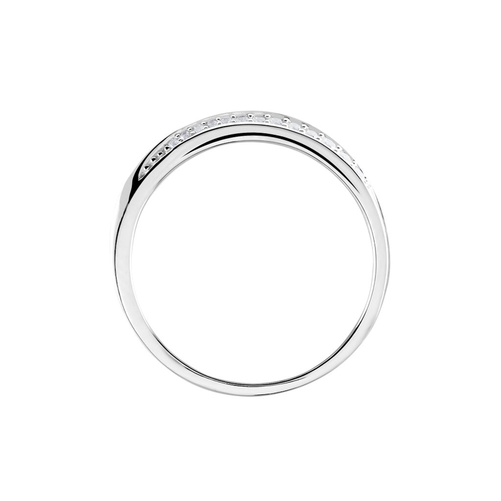 Bague Argent Blanc Agoston Oxydes De Zirconium