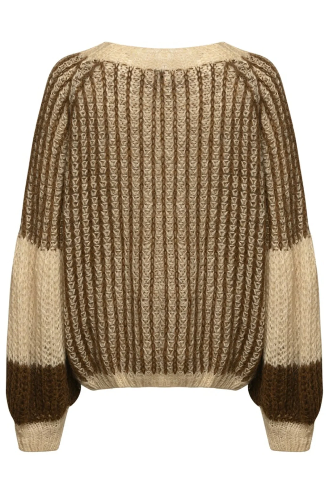 Noella Liana Knit Sweater beige brown