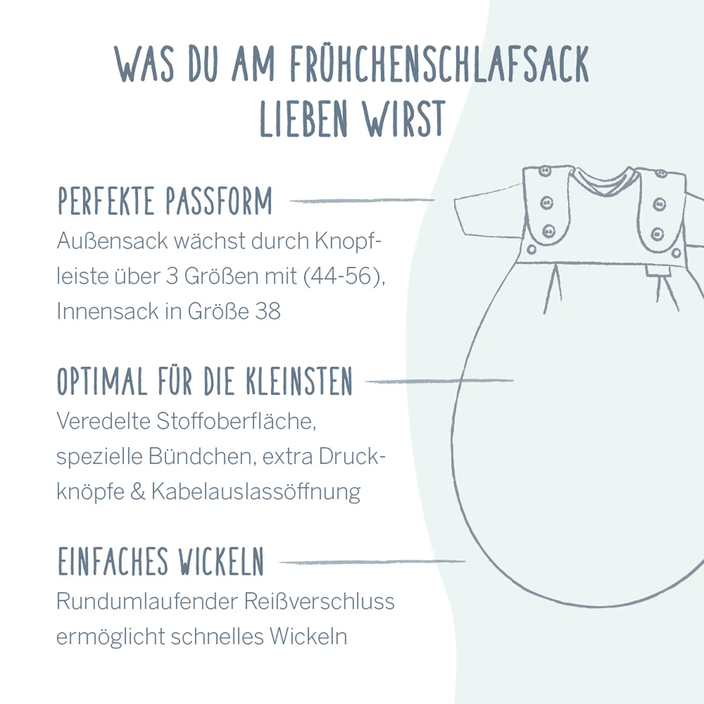 Alvi Frühchenschlafsack komplett 2 teilig (Jersey) - rose Stripe