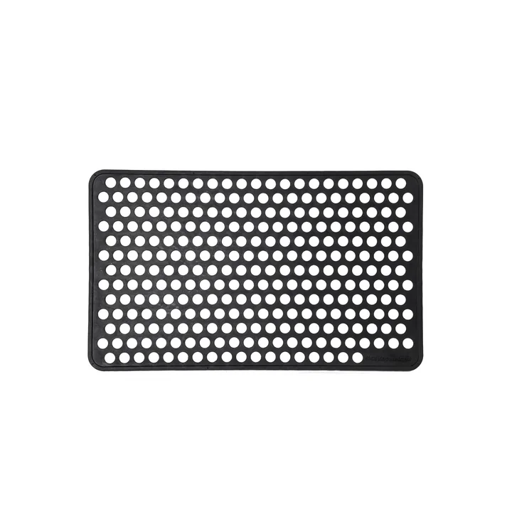 tica copenhagen - Gummi-Fussabtreter, 45 x 75 cm, dot / schwarz