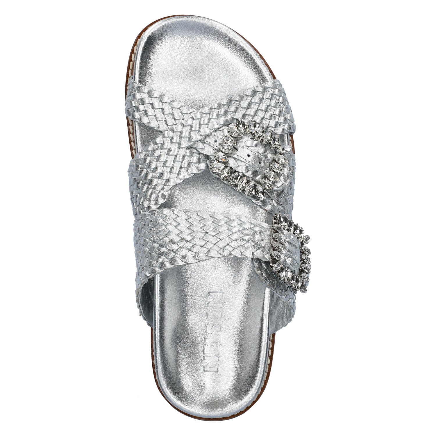 dames slipper Nelson Zilver