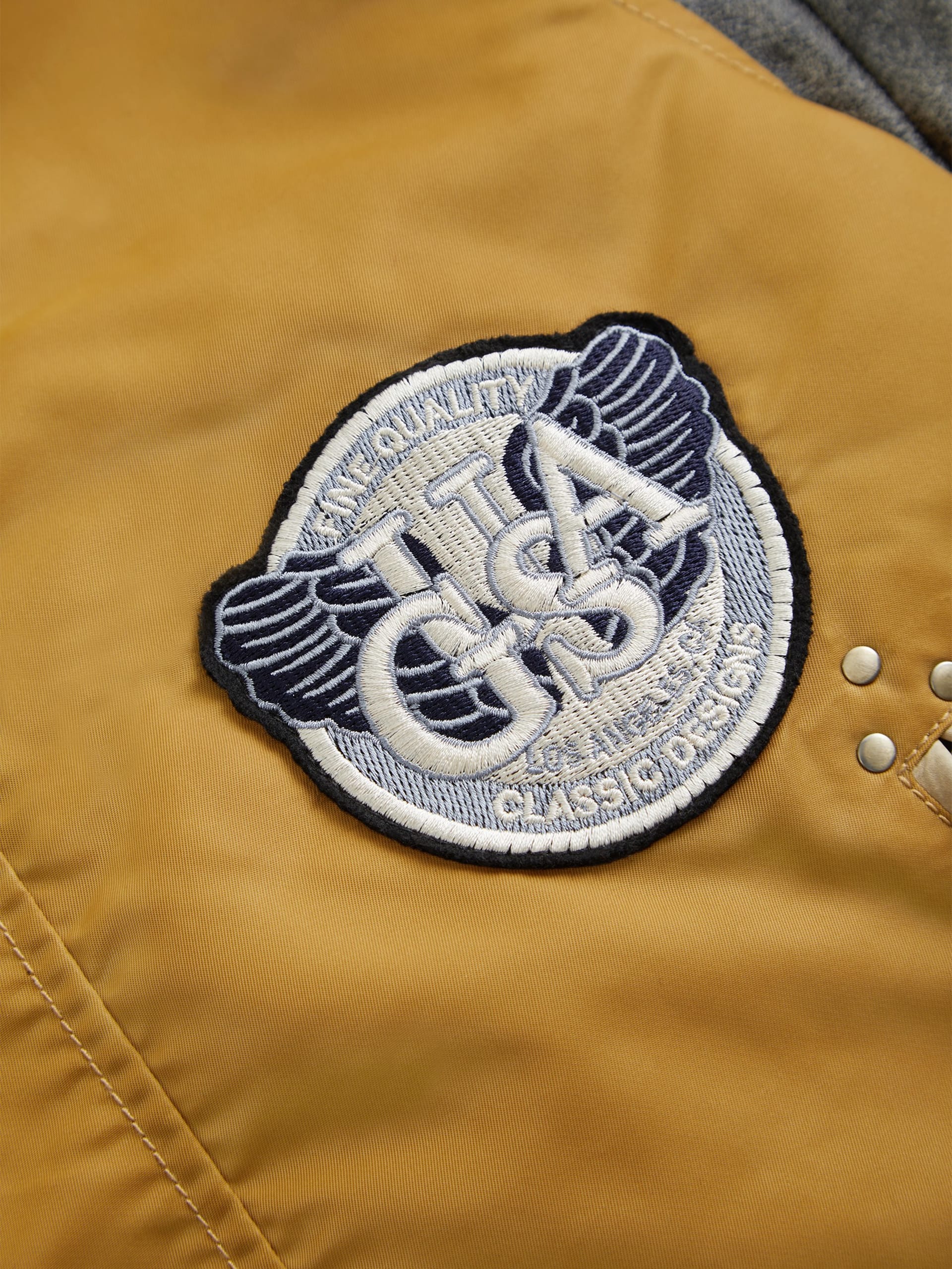 jaqueta de motoqueiro de nylon