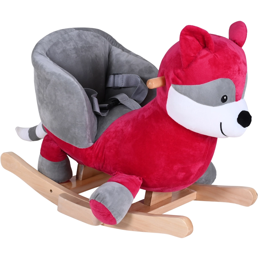 knorr toys® Schaukeltier Waschbär rot