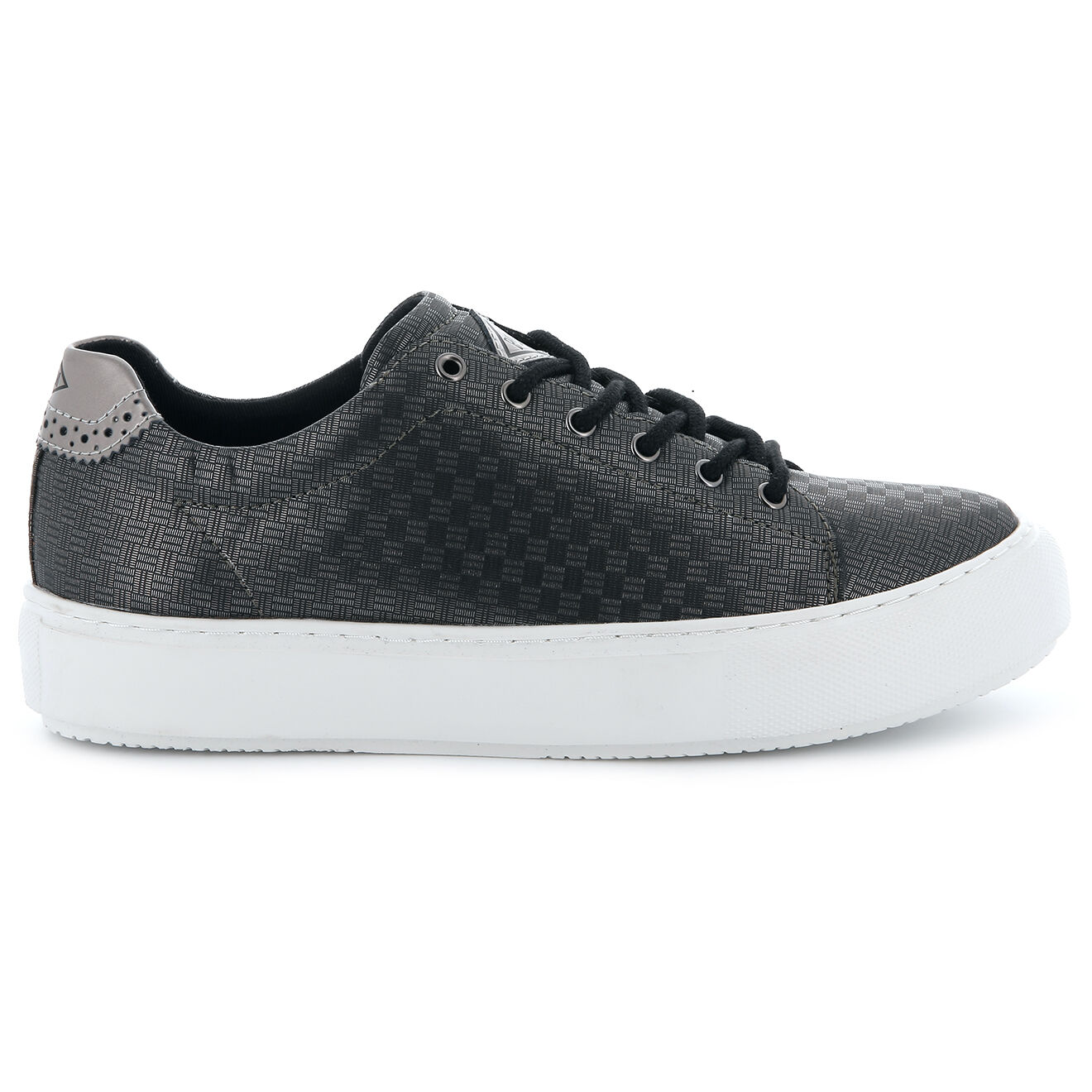 Palladium Baskets basses Maroua petite plateforme noir/argenté