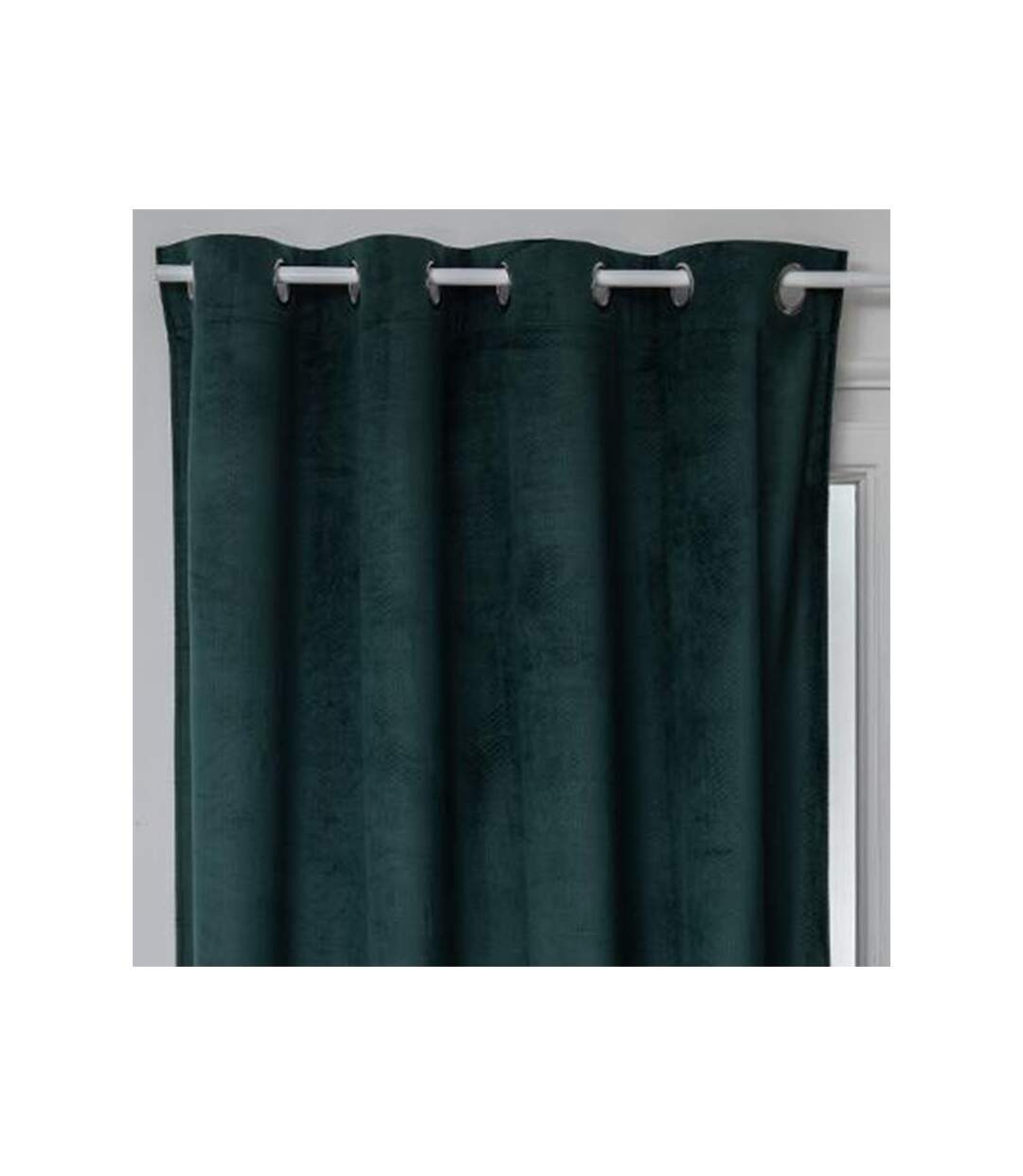 Rideau Occultant en Velours Otto 140x260cm Vert