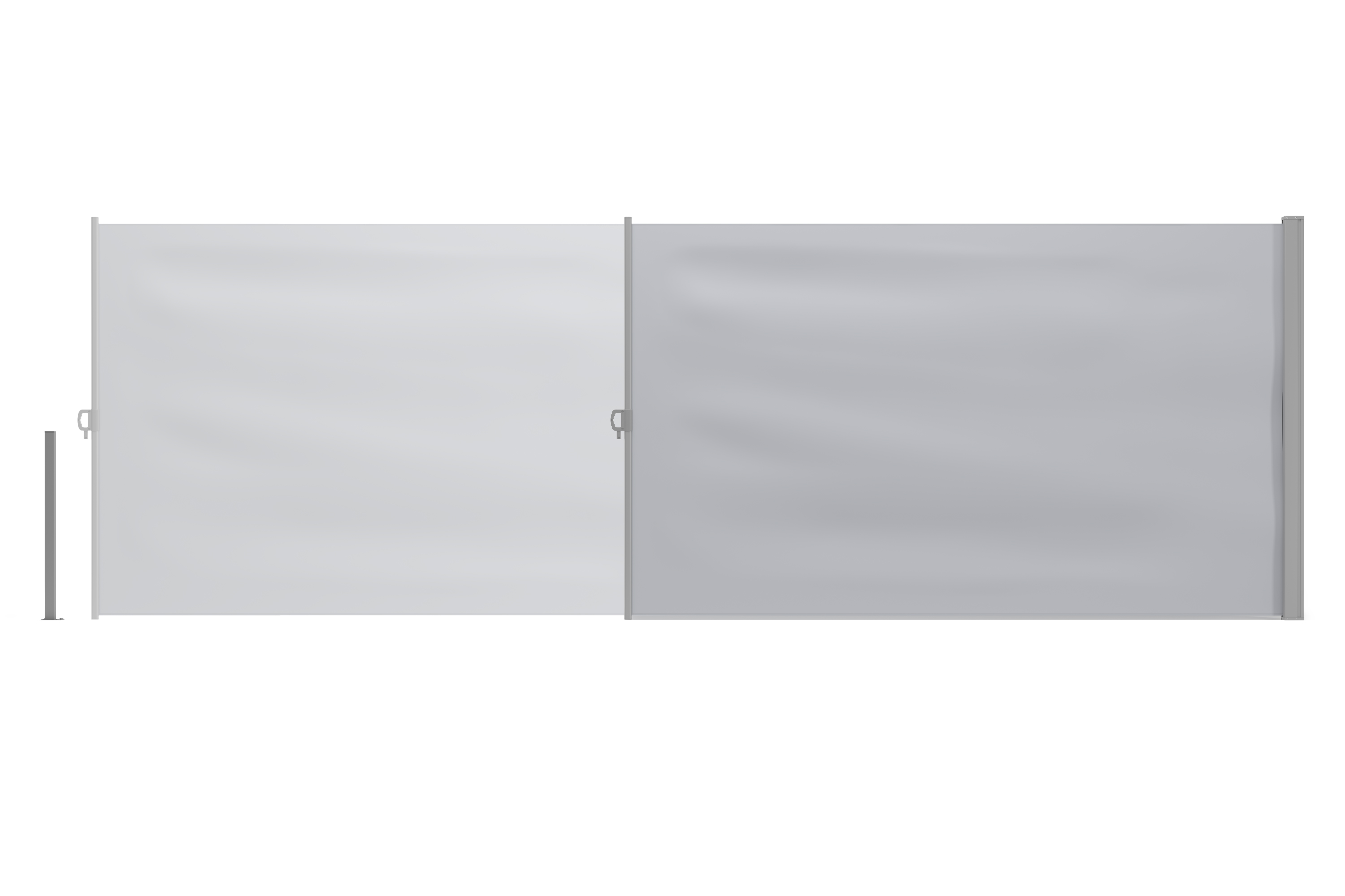 Seitenmarkise VIA 160 x 500 cm grau