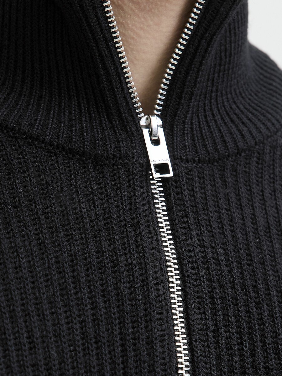 JACK & JONES<br>Suéter com gola marinheiro e meio zíper
