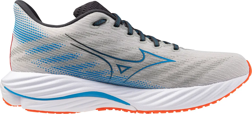 Mizuno Men's Wave Rider 28 Nimbus Cloud/blue Pace/mizuno Ignition Red