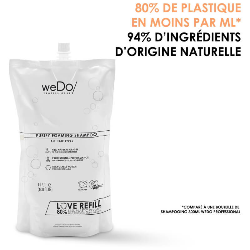 Shampoing Moussant Purify weDo/ Professional 1000ml