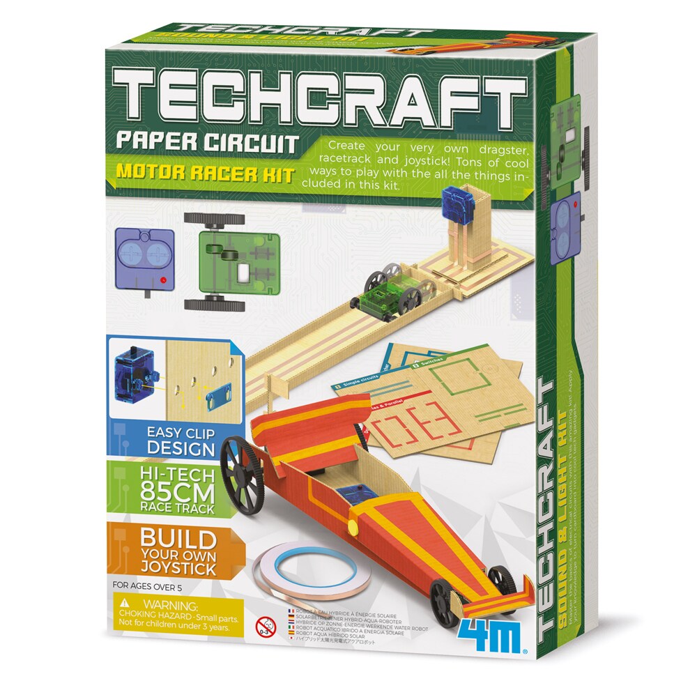 4M Paper Circuit Techcraft - Rennwagen Bausatz