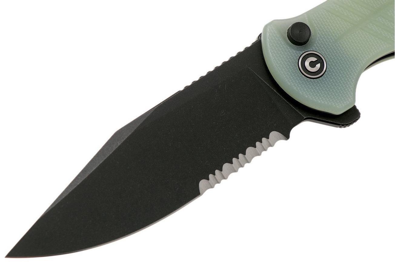 Civivi Cogent C20038E-3 Blackwashed Serrated Edge, Natural G10 zakmes