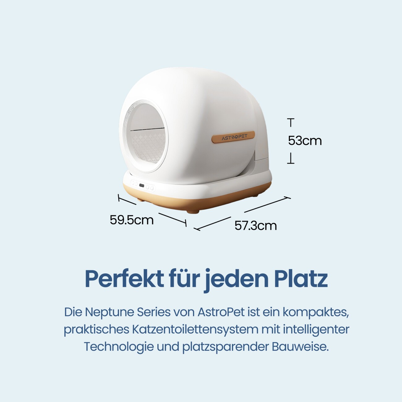 AstroPet Neptune Series smarte Katzentoilette mit App-Steuerung