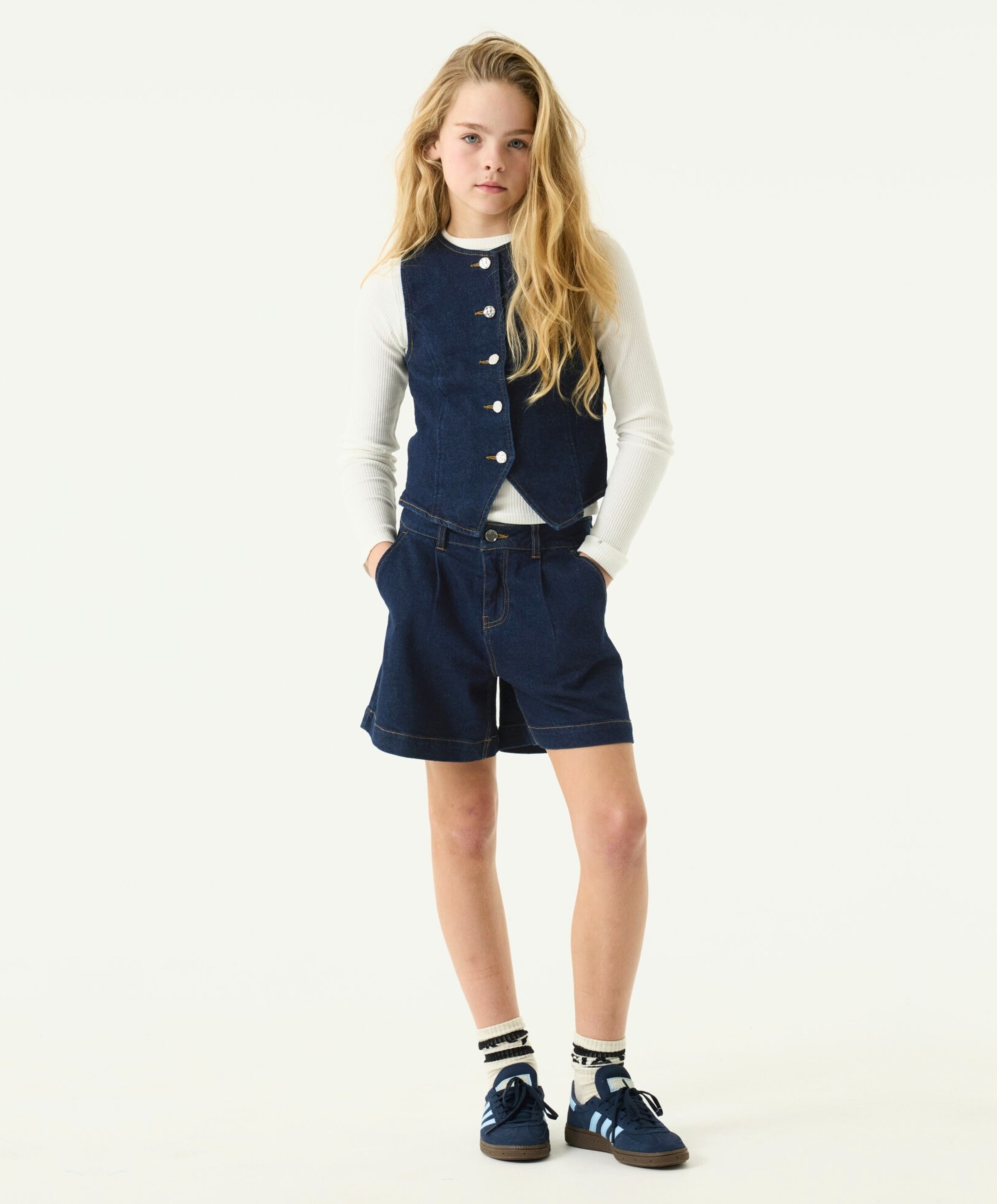 Garcia Meisjes gilet blauw