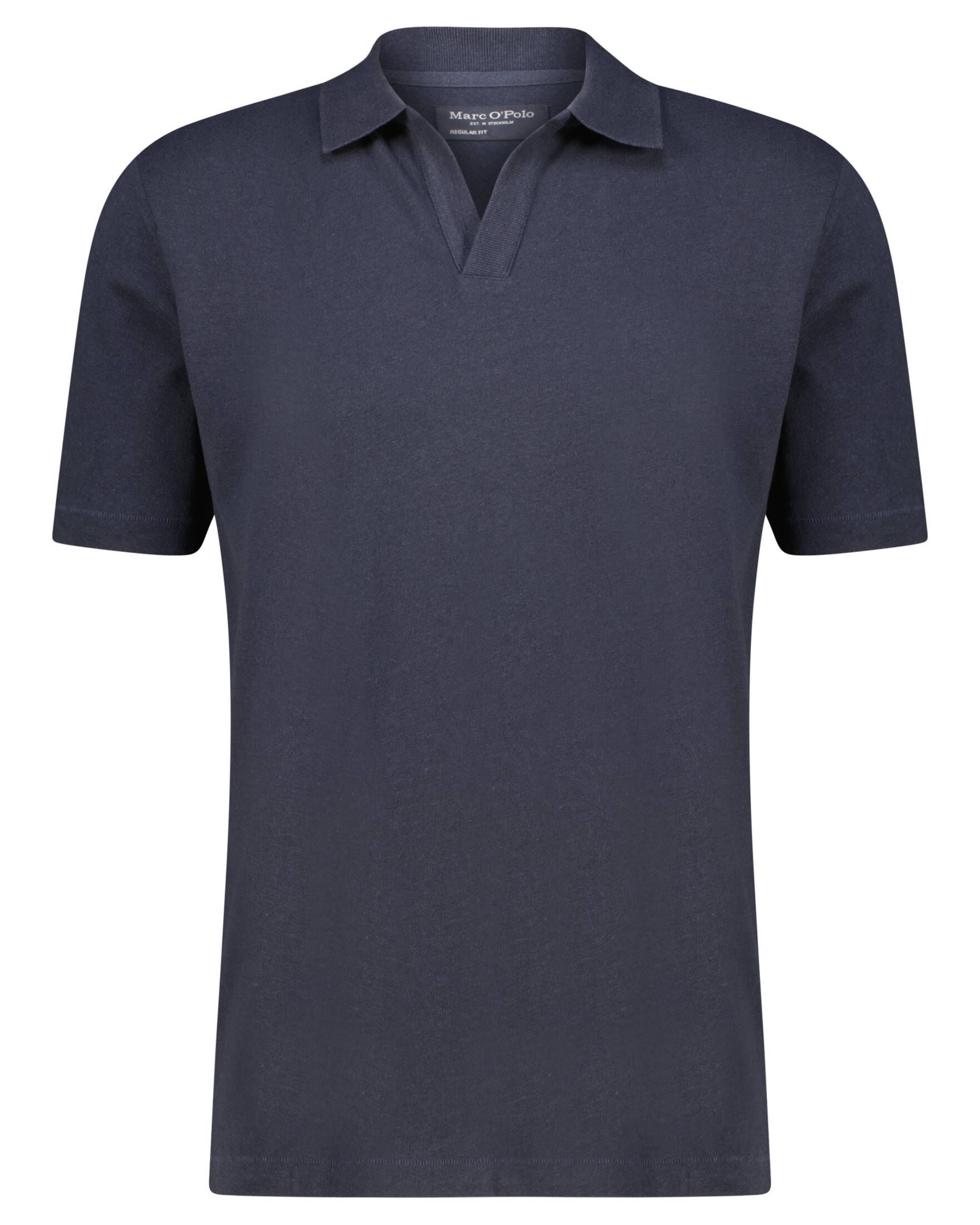 Marc O'Polo| Herren Poloshirt aus Baumwoll-Leinenmix Regular Fit