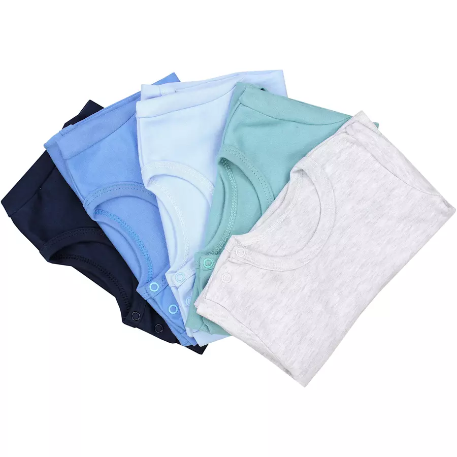 TupTam Jungen Baby Body Kurzarm 5er Pack braungrün