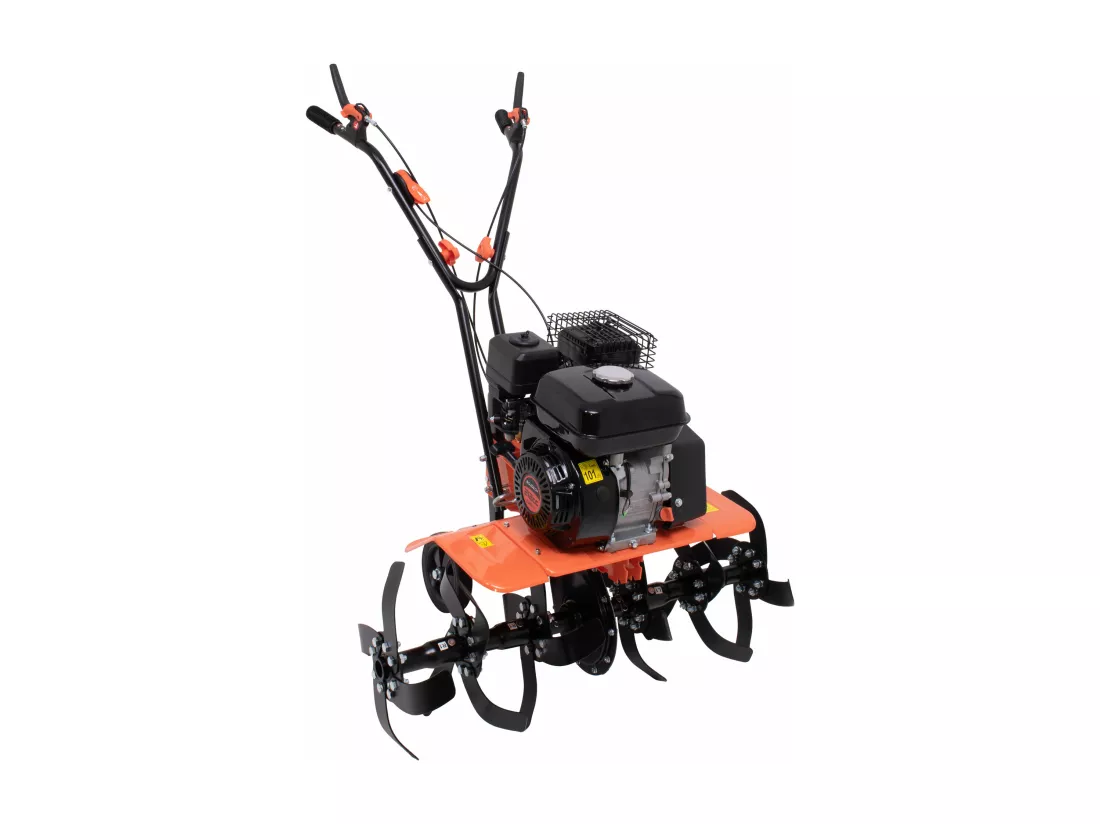 Tukang 212 - Motoculteur pour Potager à Explosion à Essence 4 temps 6.1HP Moteur 212cc avec 6 Fraises Ø40 cm