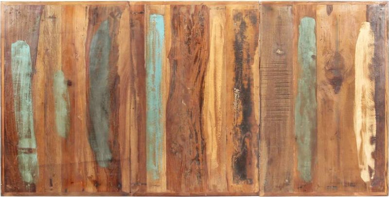 vidaXL - Eettafel - Massief Gerecycled Hout - Industrieel Ontwerp - 180x90x76 cm