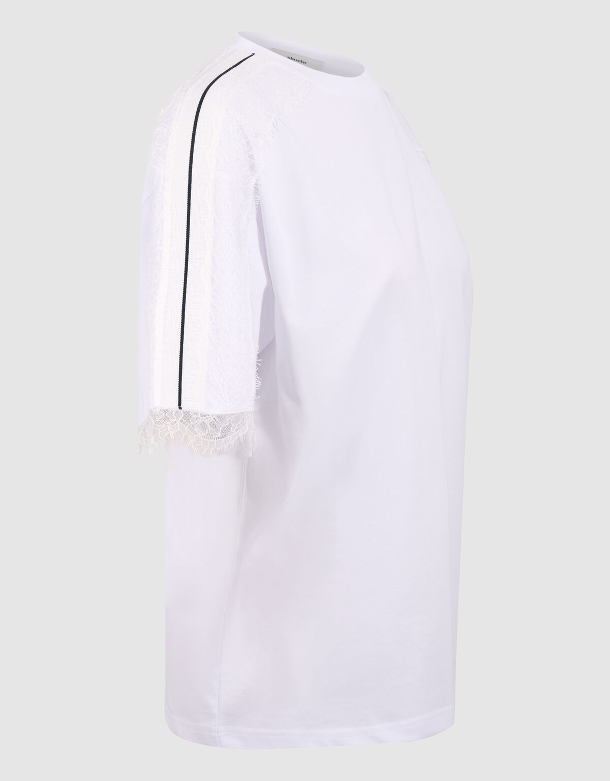 Kanten T-shirt Wit