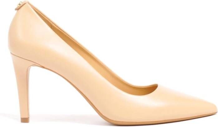 Michael Kors Alina Leren Décolleté in Blush Kleur Beige Dames