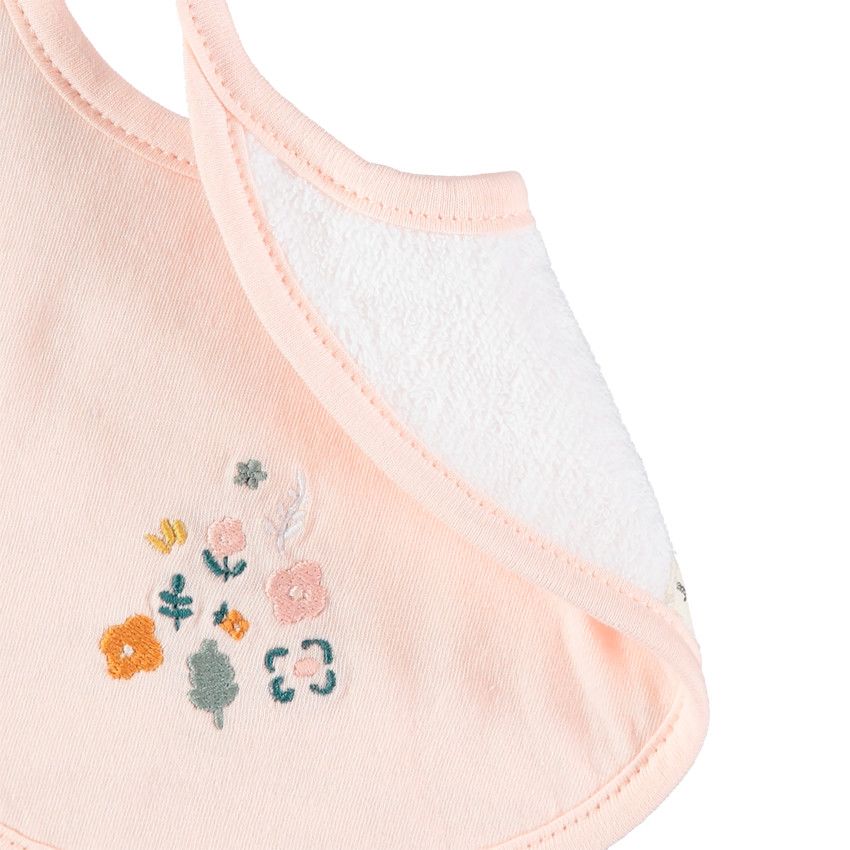 Lot de 2 bavoirs à imprimés floraux all-over - Rose
