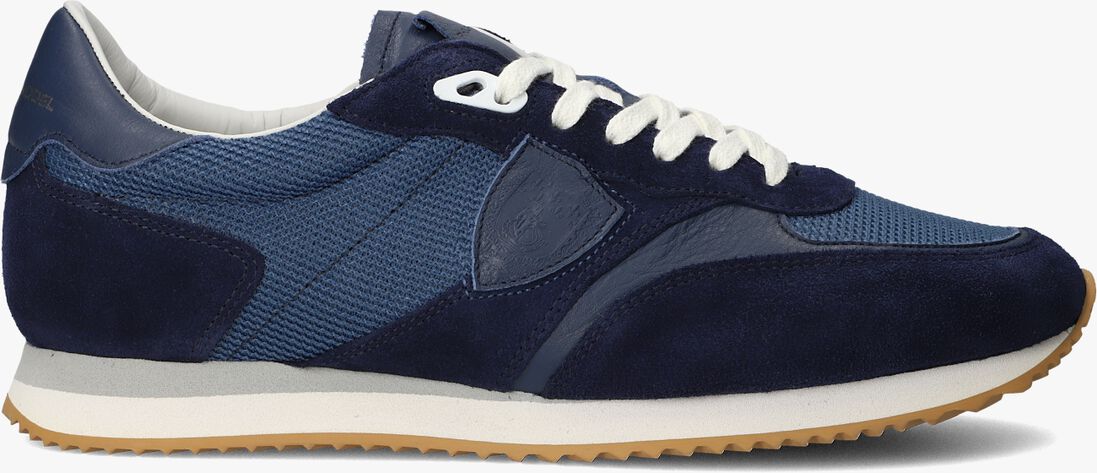blauwe philippe model lage sneakers blville low man