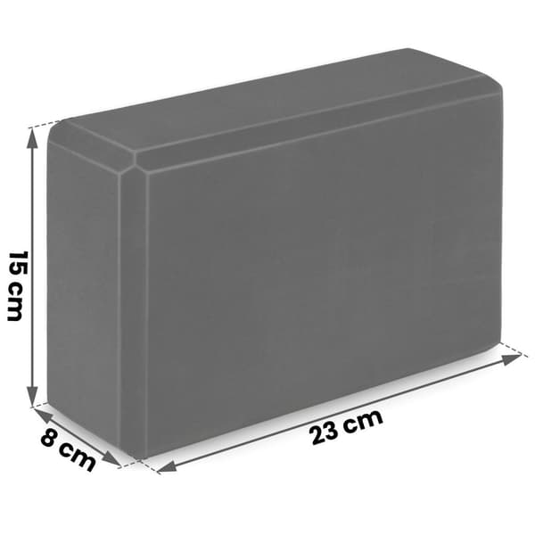 Skum yoga blokk - sett med 2 stk NS-962 sort