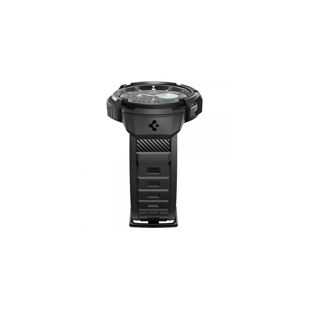 Spigen Samsung Galaxy Watch 6 Classic 47mm Deksel Armbånd Rugged Armor Pro Svart