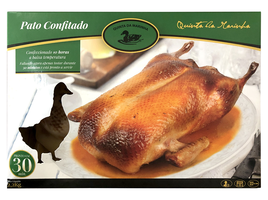PATO INTEIRO CONFITADO QTª MARINHA 2.2 KG