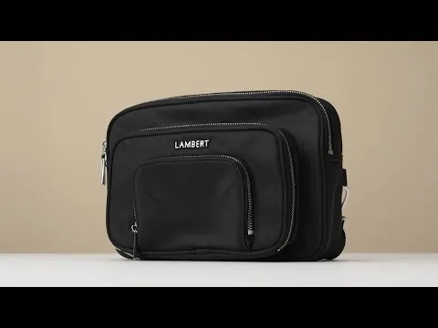 Lambert Petit Sac à Couches + Tapis à Langer Annika - Noir
