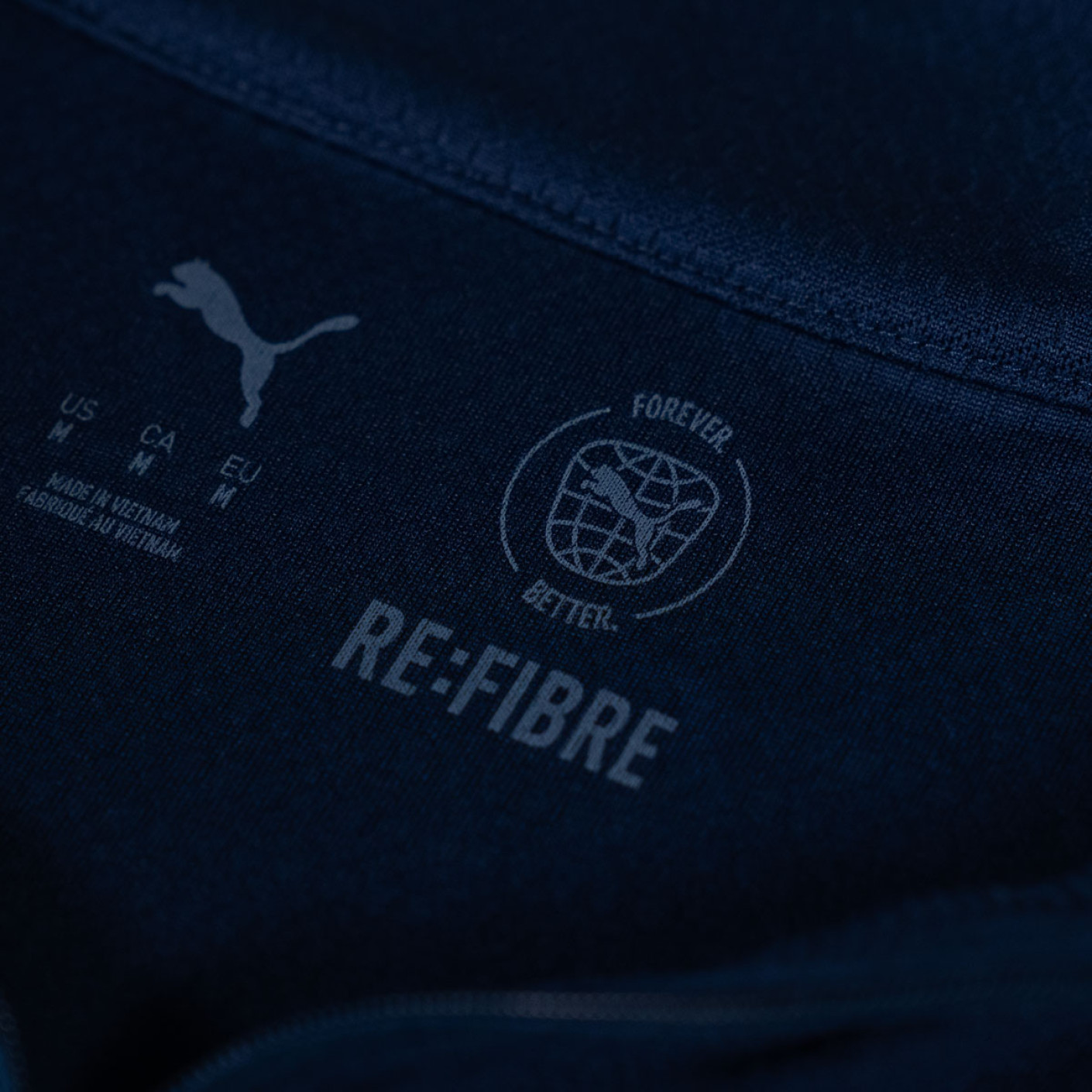 PUMA Portugal Trainingspak 1/4-Zip 2025-2026 Donkerblauw Gebroken Wit Geel