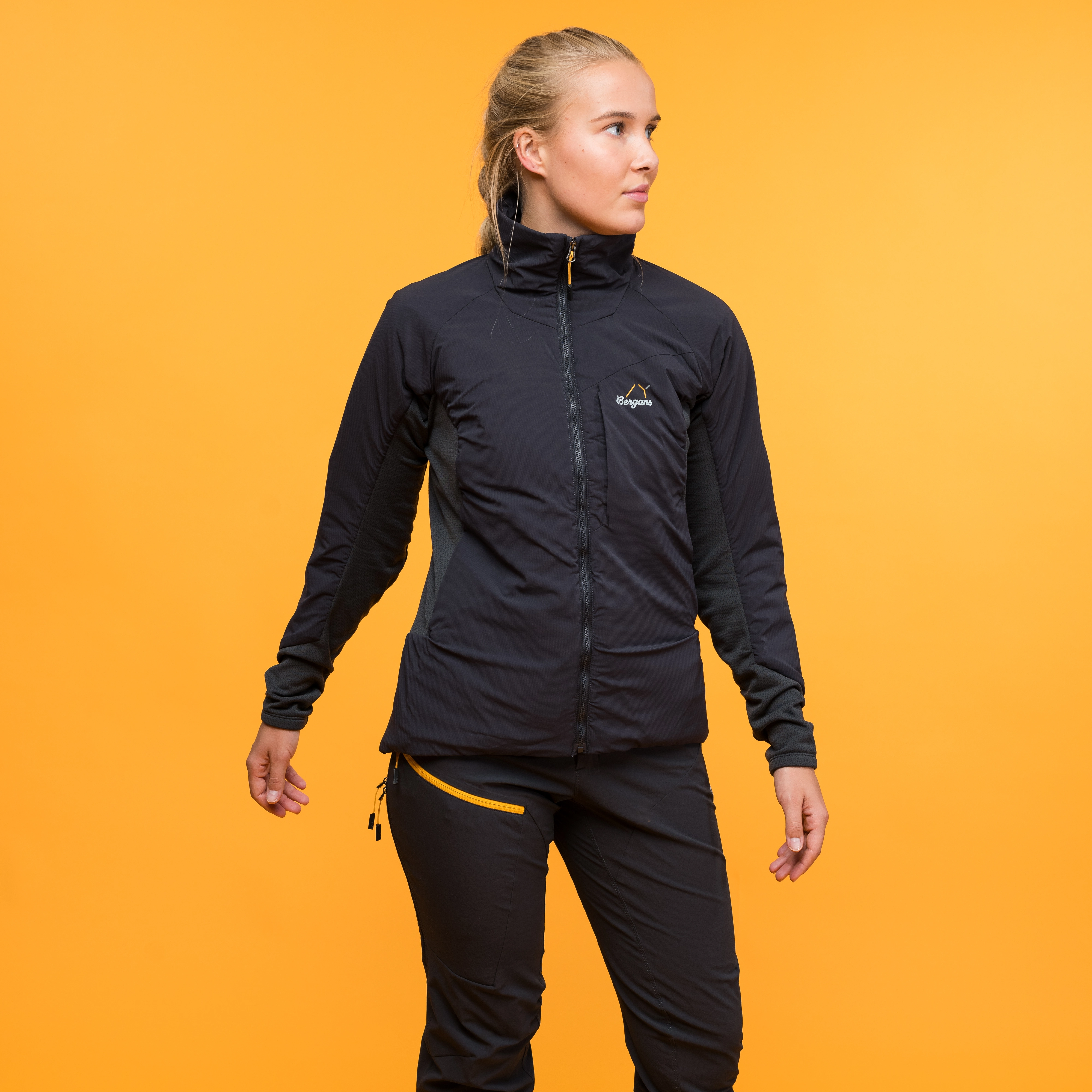 Y MountainLine Light Insulated Air Jacket Women Dark Shadow Grey