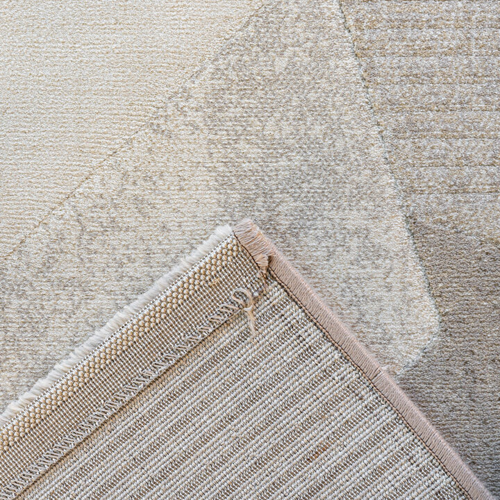 Abstract vloerkleed - Axil  Taupe 6575