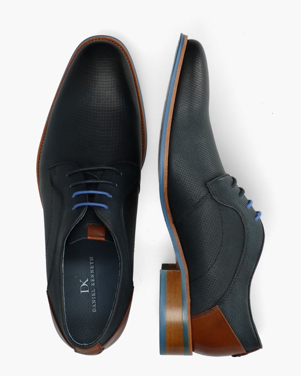 Daniel Kenneth River Donkerblauw Heren Veterschoenen