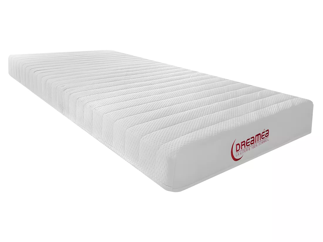Lit électrique de relaxation tout plots + matelas accueil latex - 2 x 70 x 190 cm - Blanc - ETHER de YSMÉE
