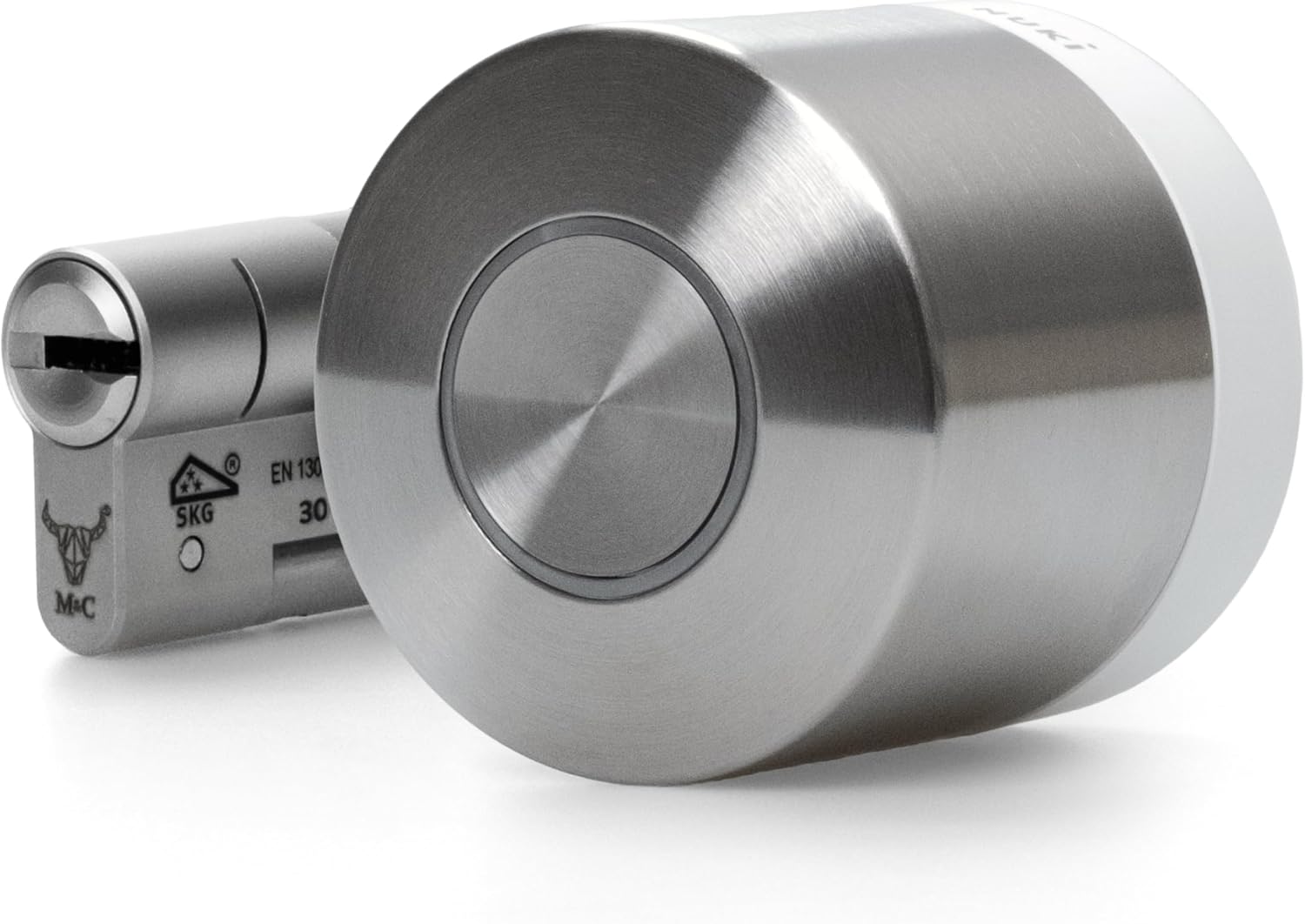 Nuki Smart Lock Ultra, elektronisches Türschloss mit Bluetooth, WLAN & Matter, für mühelose Integration ins Smart Home, Tür entsperren über Fernzugriff, mit 3 verschiedenen Sperrmodi