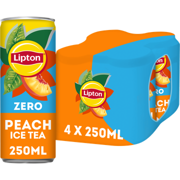 Lipton Ice Tea Peach Zero 4 x 250 ml