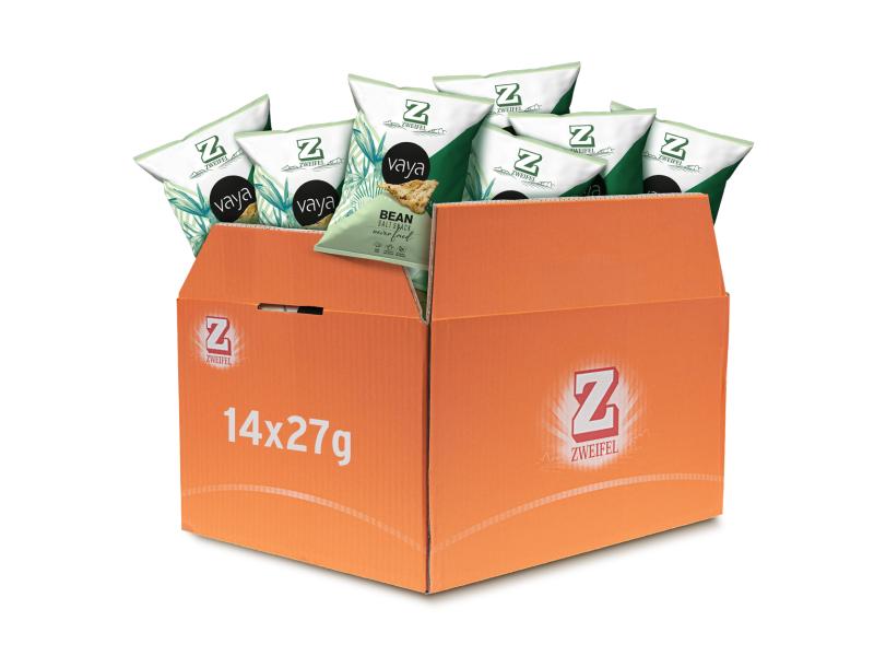 Zweifel Chips Vaya Bean Salt 14 x 27 g Snack mit Kichererbsen