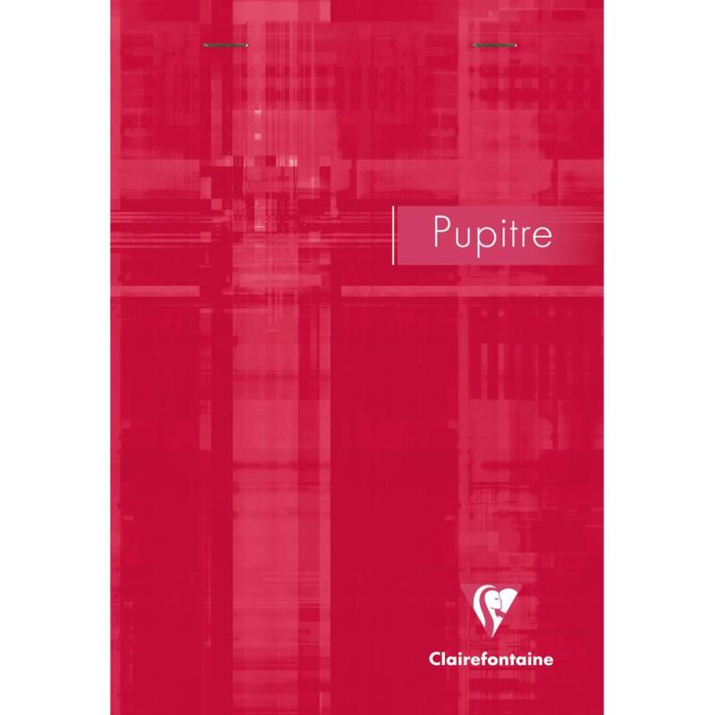 Bloc Pupitre agrafé en-tête A5 80 feuilles détachables petits carreaux Couleur aléatoire - Assortis